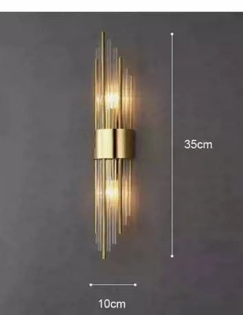 Lámpara de Cristal para Pared de TV - Iluminación Elegante para Sala de Estar - Image 9