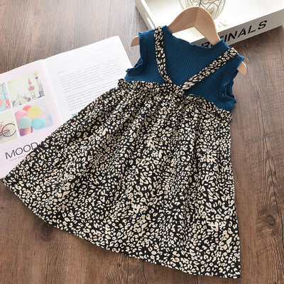 Vestido Infantil Estampado Patchwork Manga Corta - Image 21