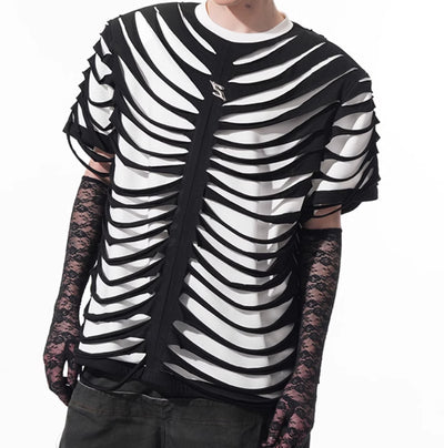 Playera de Hueso Calado con Diseño Exclusivo - Image 5