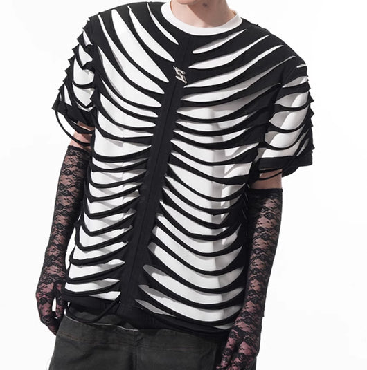 Playera de Hueso Calado con Diseño Exclusivo - Image 5