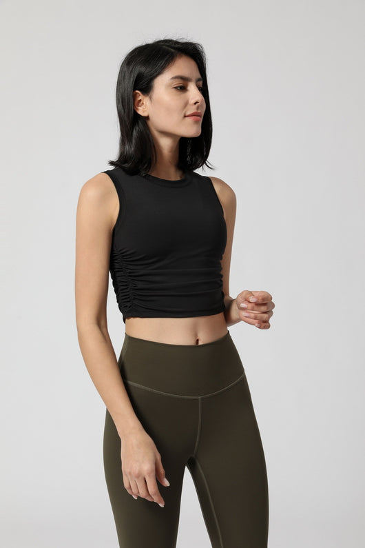 Top Deportivo Mujer con Pliegues Laterales - Image 30
