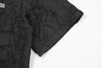 Camisa Manga Corta con Letras Bordadas para Hombre - Image 11