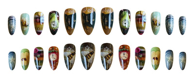 Uñas Postizas Maximalistas Inspiradas en Y2K - Set de 24 Piezas con Diseño Artístico - Image 7