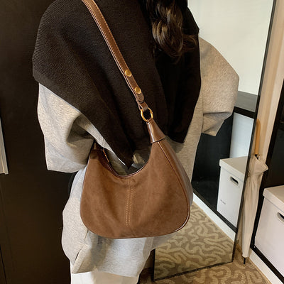 Bolsa Crossbody Retro Versátil con Textura Abrasiva - Image 4