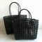 Bolsa Tejida Abierta de Fibra Natural - Cartera Basket Elegante