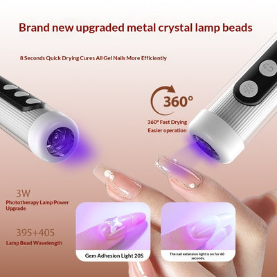 Limadora de Uñas Eléctrica 2 en 1 con Luz LED - Máquina de Manicura Recargable - Image 4