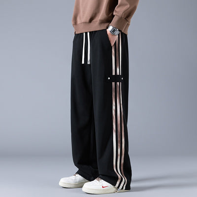 Pantalones Joggers Deportivos de Tres Franjas - Estilo Urbano Primavera - Image 6