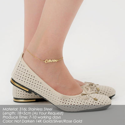 Pulsera Tobillera Personalizada de Acero Inoxidable 316L con Iniciales - Image 33