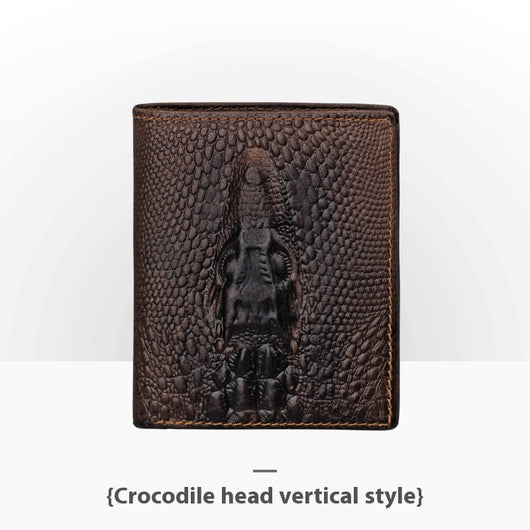 Cartera de Cuero Artesanal Grabada Retro para Hombre - Image 19