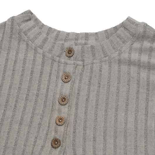 Camiseta Casual Cuello Redondo con Rayas Texturizadas - Básico Versátil para Todos - Image 13