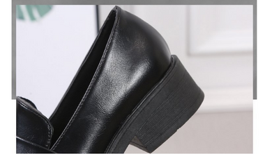 Zapatos Casuales de Tacón Grueso y Punta Afilada para Mujer - Image 10
