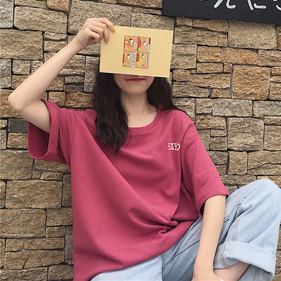 Playera de Algodón para Mujer con Letras - Manga Corta - Image 10