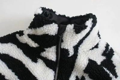 Abrigo de Cuello Alto Lana de Cordero y Algodón - Estilo Europeo Otoño Invierno - Image 23