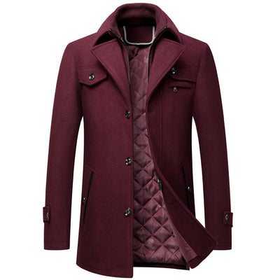 Abrigo de Lana Gruesa para Hombre - Elegancia y Calidez - Image 9