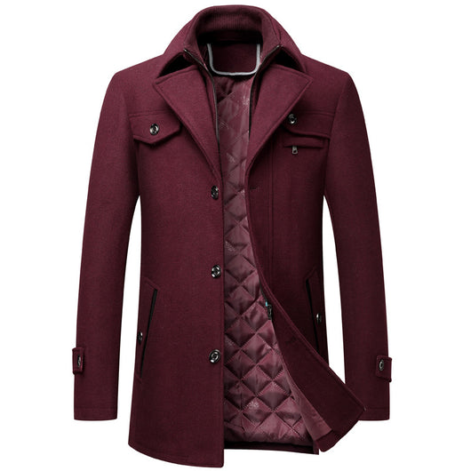 Abrigo de Lana Gruesa para Hombre - Elegancia y Calidez - Image 9