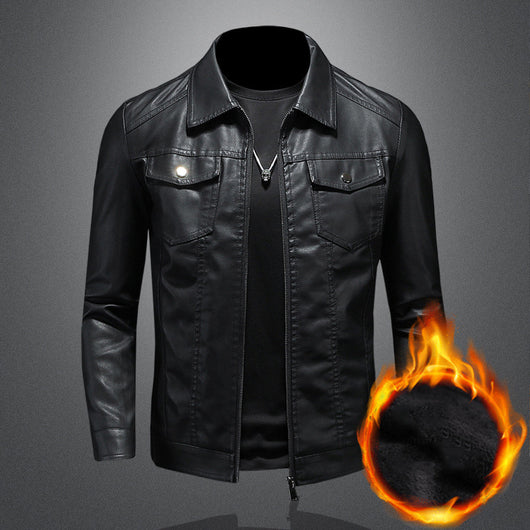 Chaqueta Biker Slim Fit Casual para Hombre - Diseño Minimalista - Image 6