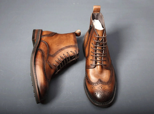 Botas de Cuero Casual para Hombre con Suela Gruesa y Estilo Moderno - Image 21