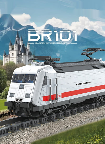 Tren a Vapor Modelo Estático - Puzzle de Bloques de Construcción - Image 7