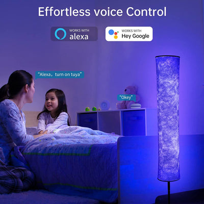 Lámpara de Piso Circular RGB con Control por App - Image 11