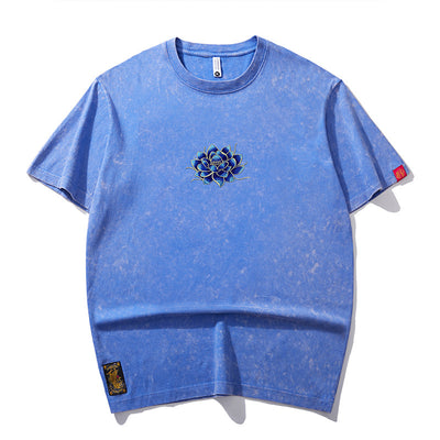 Camiseta Holgada con Bordado para Hombre - Image 7