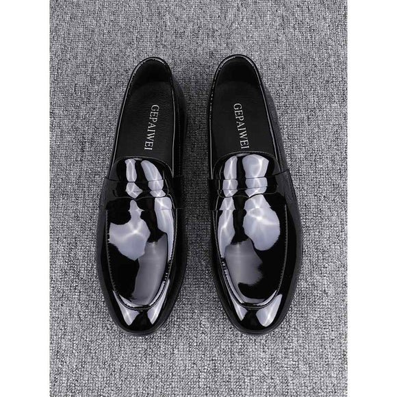 Zapatos de Cuero Slip-on Elegantes Transpirables para Negocios