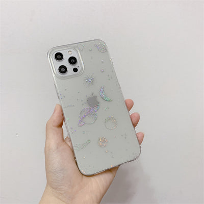Funda para iPhone con Diseño Cosmos Galáctico y Acabado Electroplateado - Image 4
