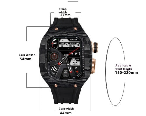 Funda Protectora de Fibra de Carbono para Smartwatch 44-45 mm - Image 3