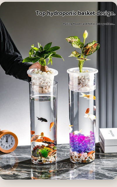 Maceta Ecológica de Escritorio con Paisaje Miniatura y Pecera Transparente - Image 24