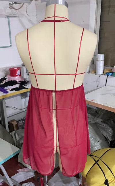 Pijama Corto Tentación Espalda Descubierta para Mujer - Image 5
