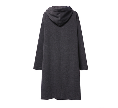 Sudadera Polar Suelta Larga con Protección al Viento para Mujer - Image 14
