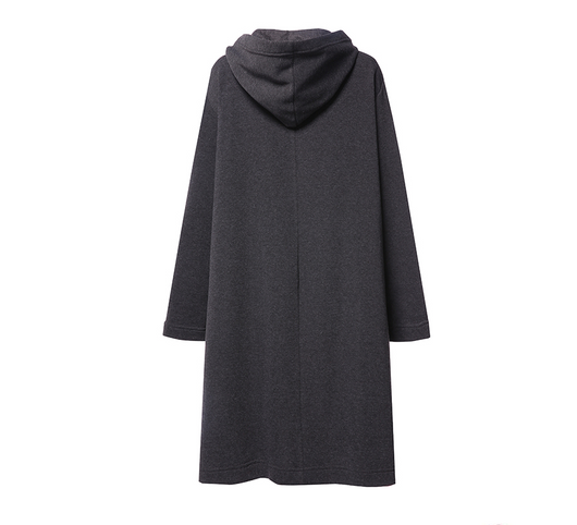 Sudadera Polar Suelta Larga con Protección al Viento para Mujer - Image 14