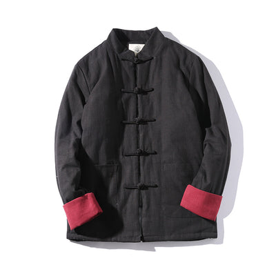 Chaqueta Acolchada Hombre con Botones de Disco - Diseño Minimalista - Image 11