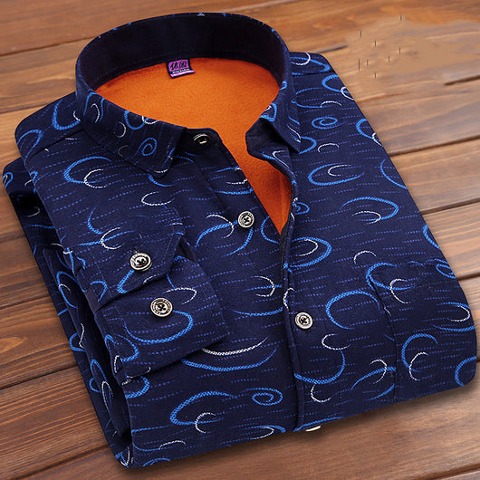 Suéter Tejido Grueso con Forro de Terciopelo para Hombre - Manga Larga Calidez Premium - Image 10