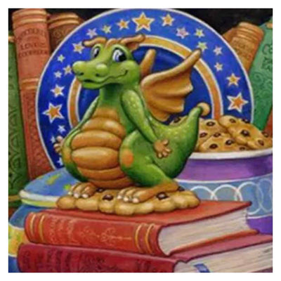 Kit de Pintura de Diamantes 5D - Dragón y Animales Cartoon - Image 11