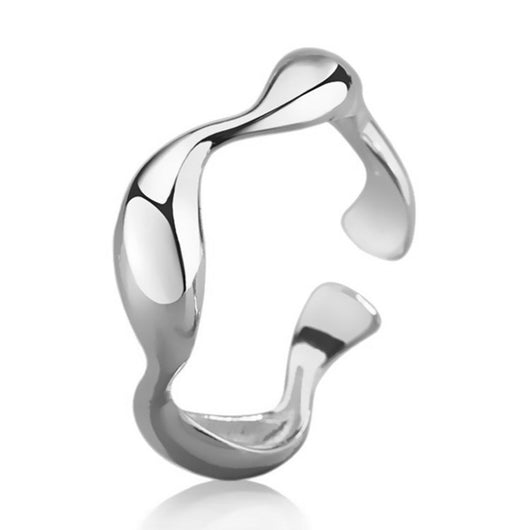 Anillo Ondulado Dorado Brillante - Accesorio de Personalidad - Image 5