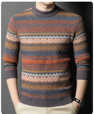 Suéter de Rayas Grueso para Hombre - Playera Base Térmica - Image 7