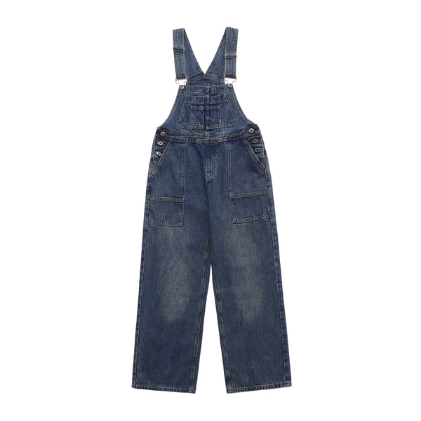 Pantalón Vaquero con Tirantes Mujer Diseño Holgado Desteñido - Image 5