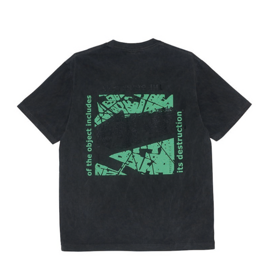 Camiseta Batik Vintage Verde Fluorescente con Estampado de Letras - Image 9