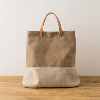 Bolso Bandolera Portátil de Tela Grande para Mujer - Image 5