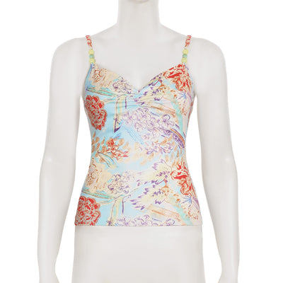 Blusa Retro Francesa con Cuentas y Contraste de Colores - Image 16