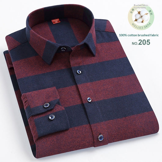 Camisa Casual de Cuadros para Hombre con Cuello Cuadrado - Image 10
