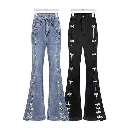 Jeans Negros Talle Alto Ajustados para Mujer - Image 11