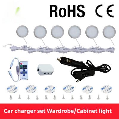 Cargador Inalámbrico para Auto con Luz LED y Encendedor - Image 2