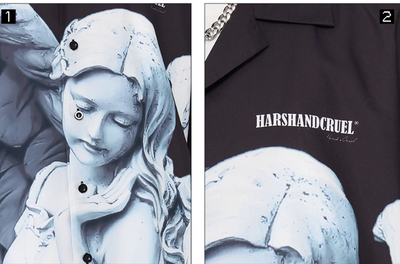 Camisa Cuello Cubano Estampado Angel Plaster - Image 8
