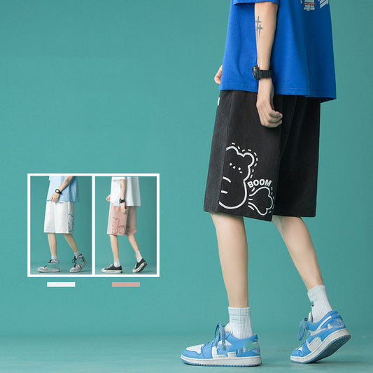 Shorts Deportivos Anchos de Pierna Recta para Mujer
