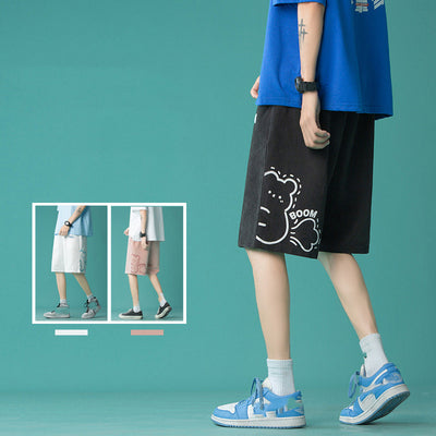 Shorts Deportivos Anchos de Pierna Recta para Mujer