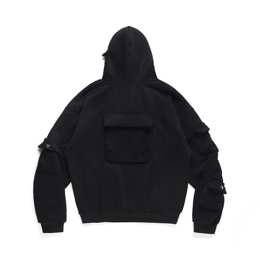 Sudadera Oversized con Múltiples Bolsillos - Hoodie Pesado y Versátil - Image 6
