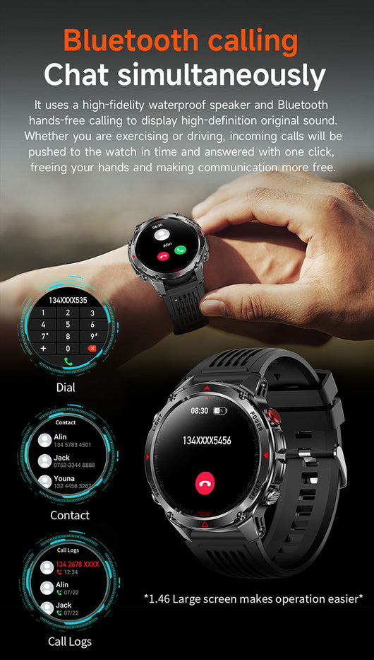 Reloj Deportivo Inteligente con GPS, Brújula y Llamadas Bluetooth - Image 21