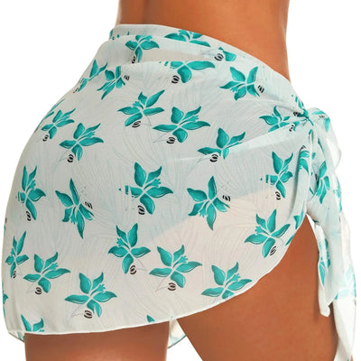 Vestido Playero Corto de Gasa con Transparencia Elegante - Image 17