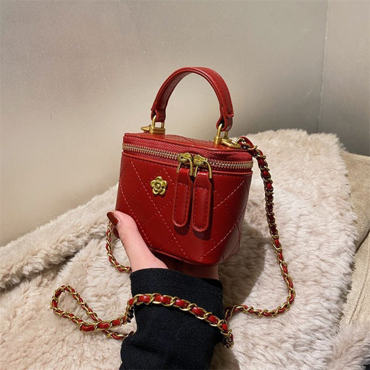 Bolso Bandolera Mini con Cadena de Diamantes